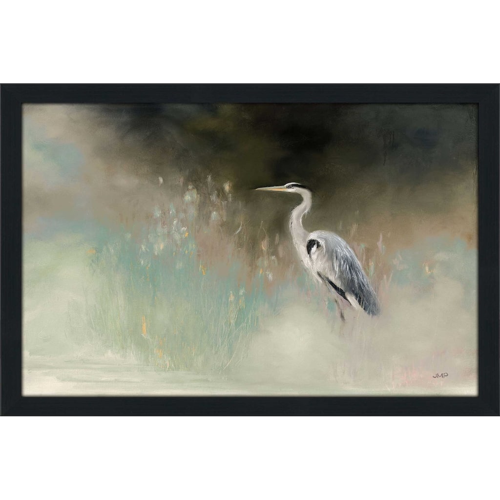 "Peaceful Egret Teal" Print on Acrylic