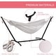 preview thumbnail 23 of 86, Double Cotton Hammock with Space Saving Steel Stand