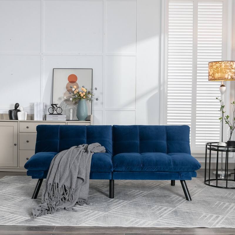 Convertible Folding Modern sofa Bed - Navy Blue