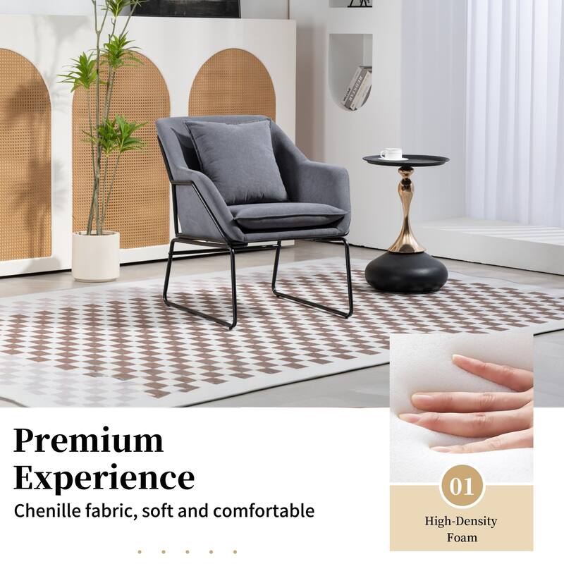 Modern 2 Piece Velvet Kitchen Dining Chairs with Upholstered Cushions, Metal Legs for Dining Room Kitchen Living Room Bedroom