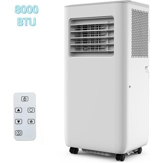 8000 BTU Portable Air Conditioner with Remote, Sleep Mode - Bed Bath ...