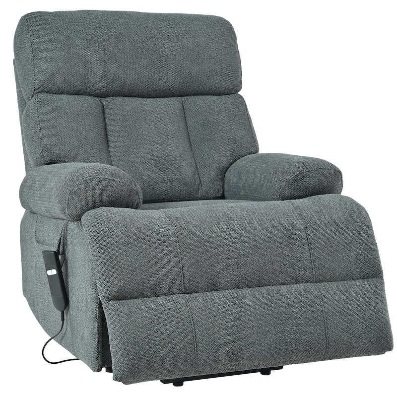 Corduroy Glider Rocking Chair with Wood Frame