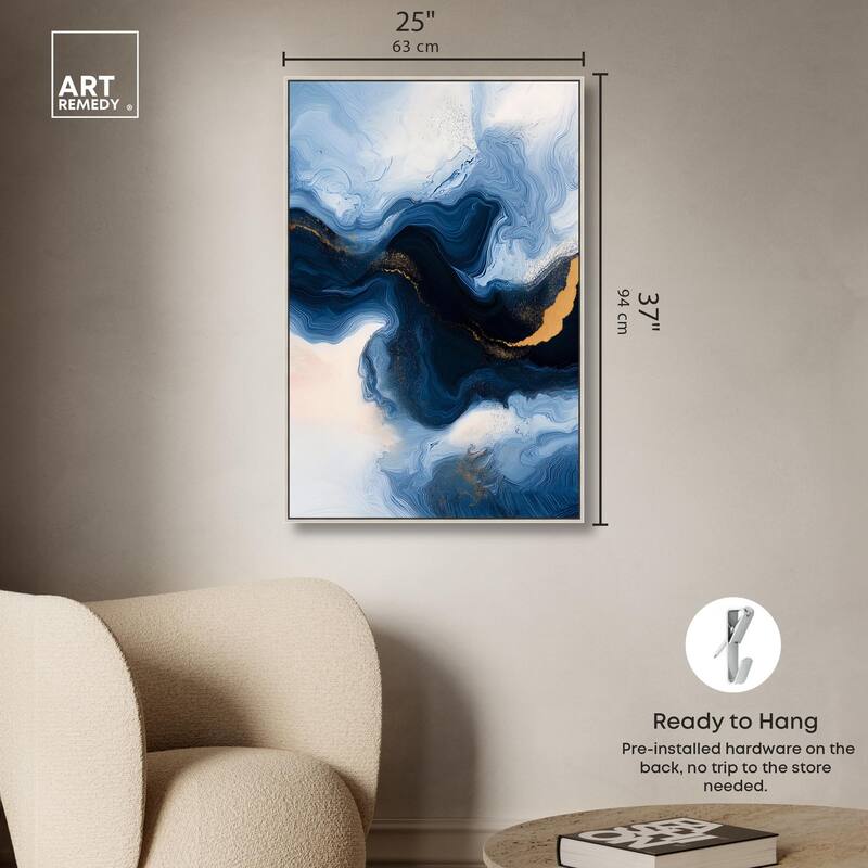 Blue Deep II Canvas by Art Remedy