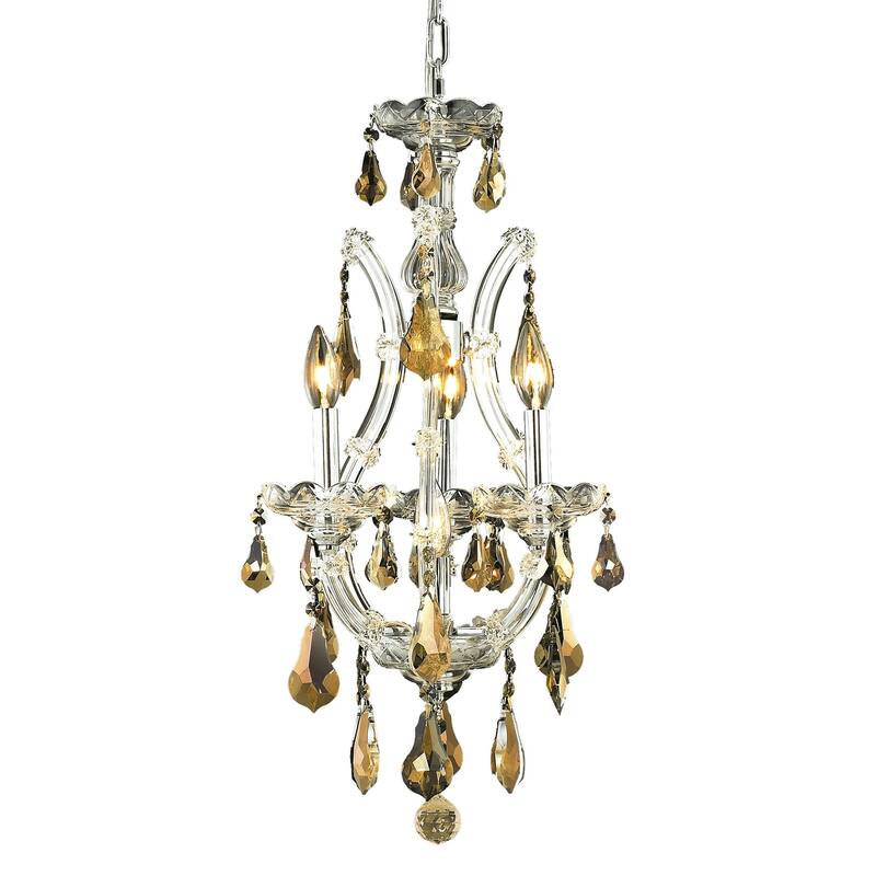 Fleur Illumination 4 light Chrome Chandelier