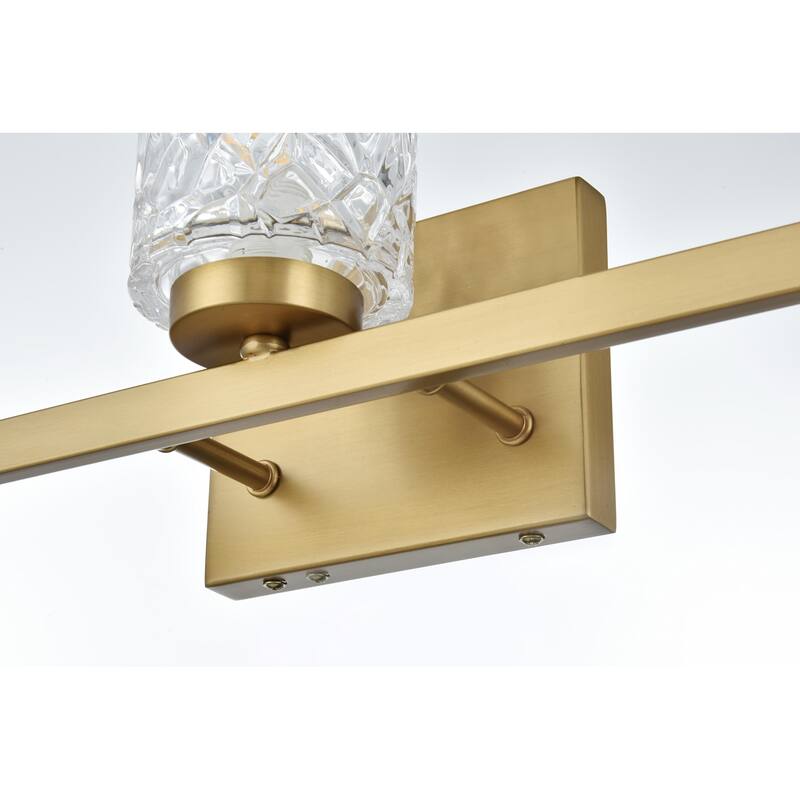 Elegant Lighting LD7027W24 Cassie 3 Light 24" Wide Vanity Light