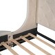 preview thumbnail 5 of 19, Queen Upholstered Platform Bed with 1 Drawer,2 Side Storage Stool