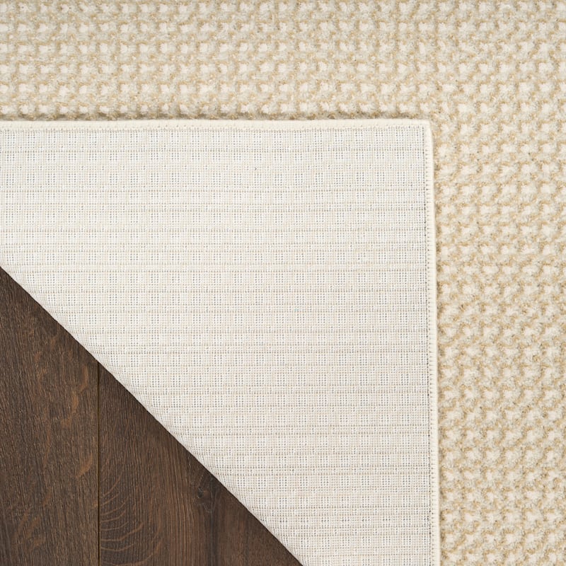 DKNY Atlantic Avenue Indoor only Beige Glam Abstract Area Rug