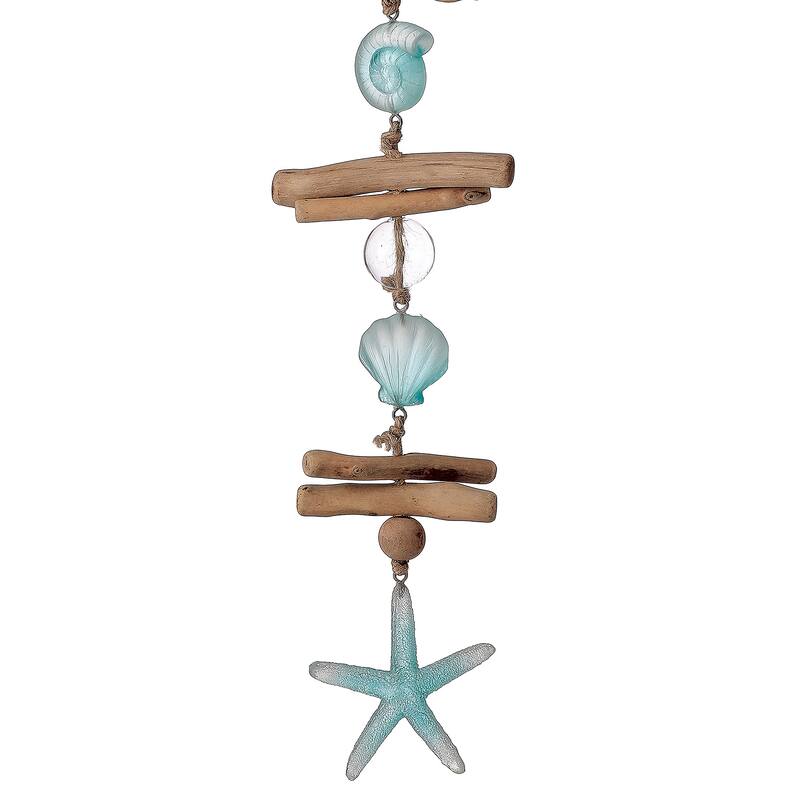 21" Resin, Wood, and Glass Nautical Drop