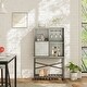 preview thumbnail 2 of 10, Buffet Sideboard Wine Cabinet with Sliding Door