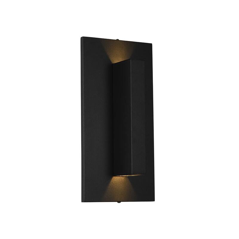 Dimmable LED Dual-opening Rectangle Block Exterior Wall Sconce - 7.9 in