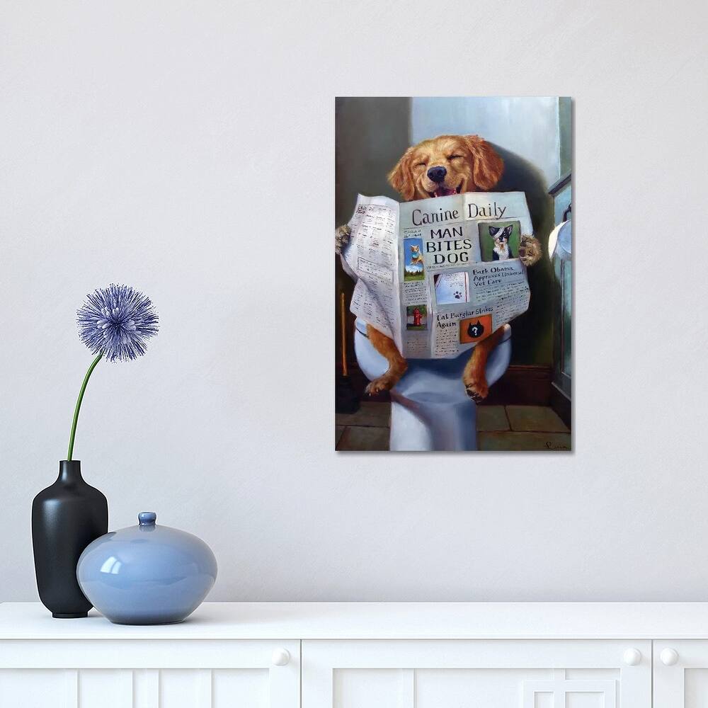 iCanvas "Dog Gone Funny" by Lucia Heffernan Canvas Print