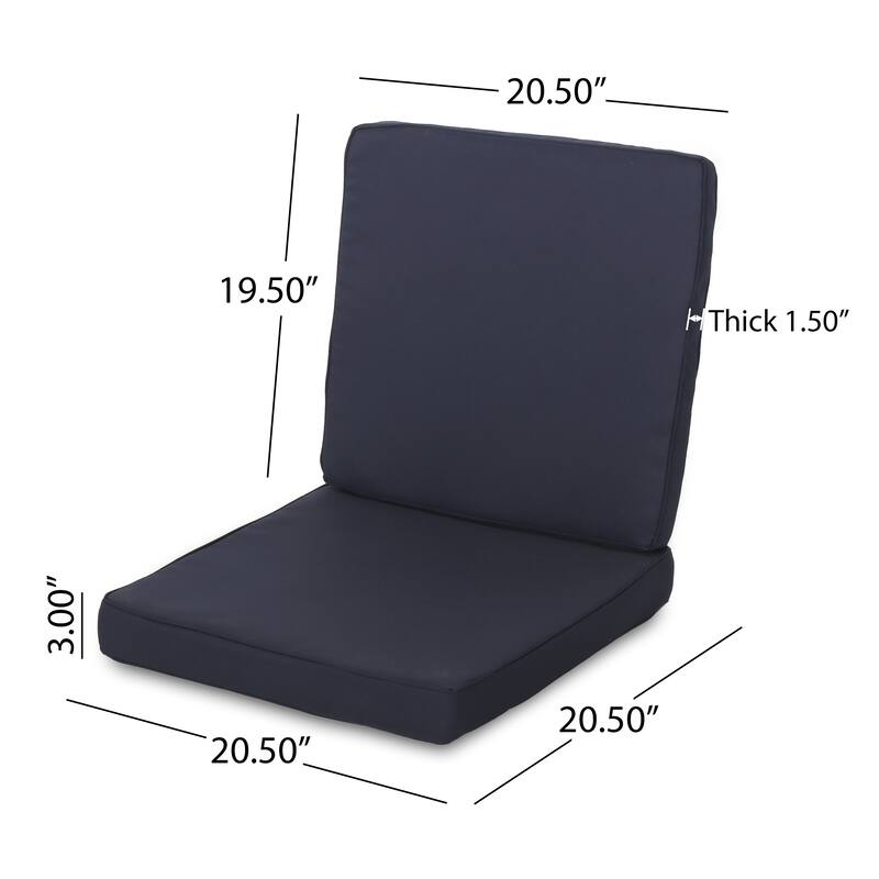 Coesse Outdoor Water Resistant Fabric Club Chair Cushions (Set of 4) by Christopher Knight Home