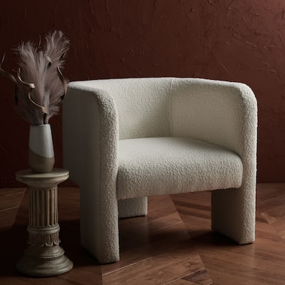 SAFAVIEH Couture Sammie 3-Leg Boucle Accent Chair - 30 in. W x 30 in. D x 29 in. H