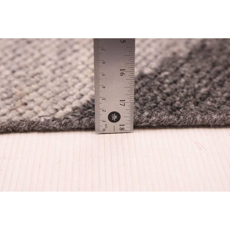 ECARPETGALLERY Hand-knotted Tangier Grey Wool Rug - 5'0 x 7'9