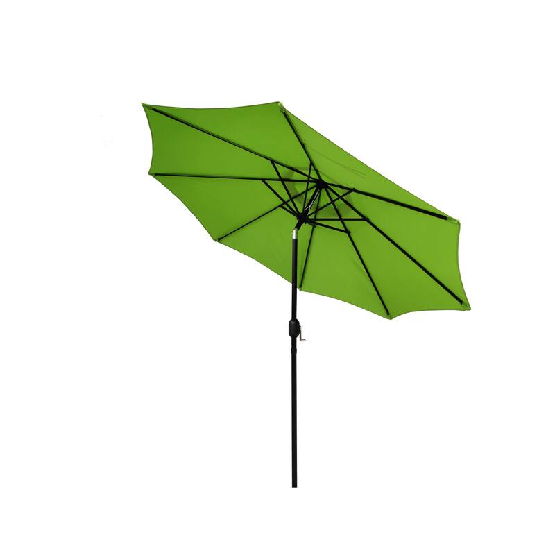Caribbean Tropics 9' steel market umbrella
