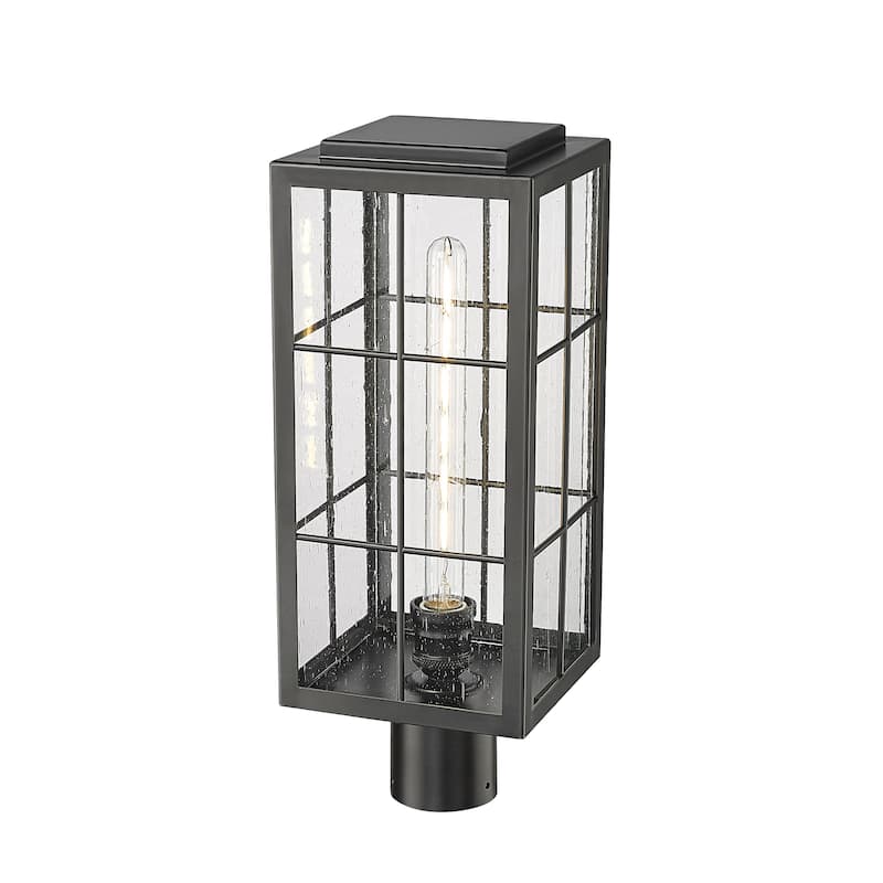 Millennium Lighting Jaxson 1 Light Outdoor Post Lantern in Powder Coat Black