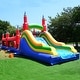 preview thumbnail 2 of 2, JumpOrange Rainbow Titan Commercial Grade Bounce House Obstacle Course w/ Slide for Kids and Adults (with Air Blower)