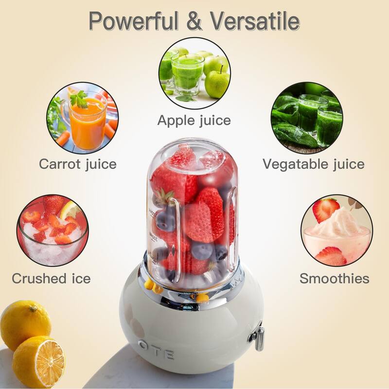 Personal Blender for Shakes & Smoothie with 14 OZ High Boron Glass