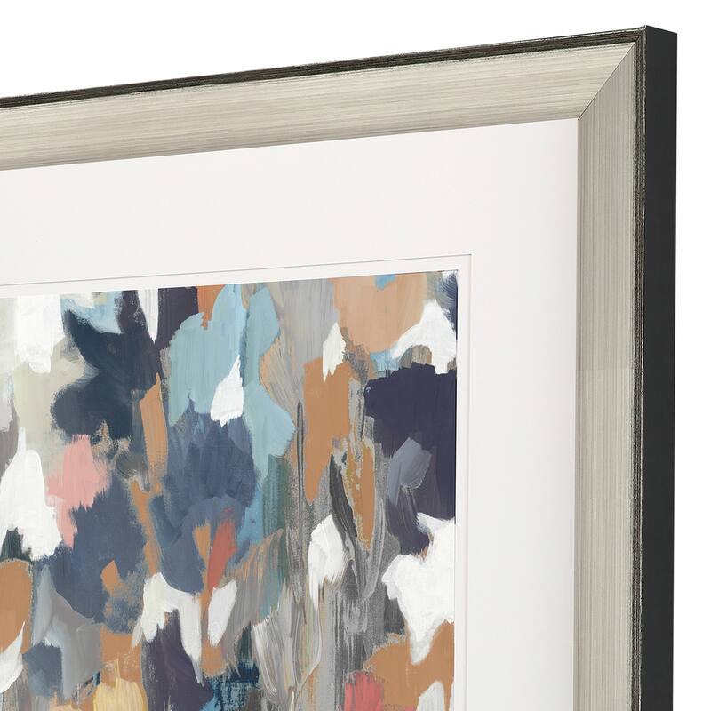 Corner Flower Stand I Framed Art Giclee Under Glass - Blue