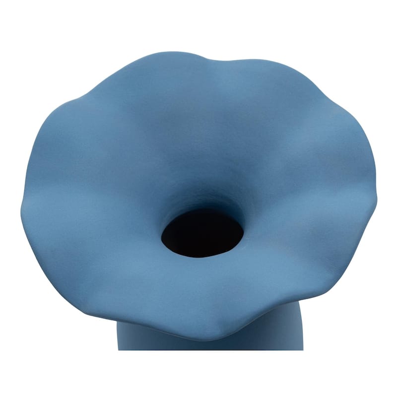NADAAL STUDIOS Ellison, Large Vase Handcrafted Terracotta, Blue