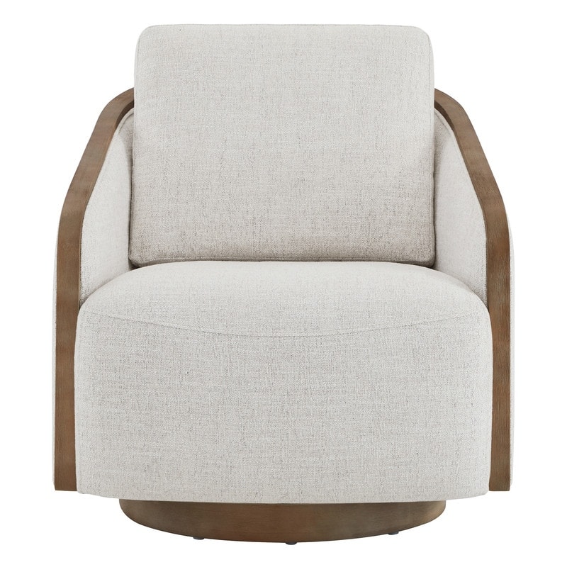 Skyler Modern Upholstered Living Room Swivel Bucket Accent Chair