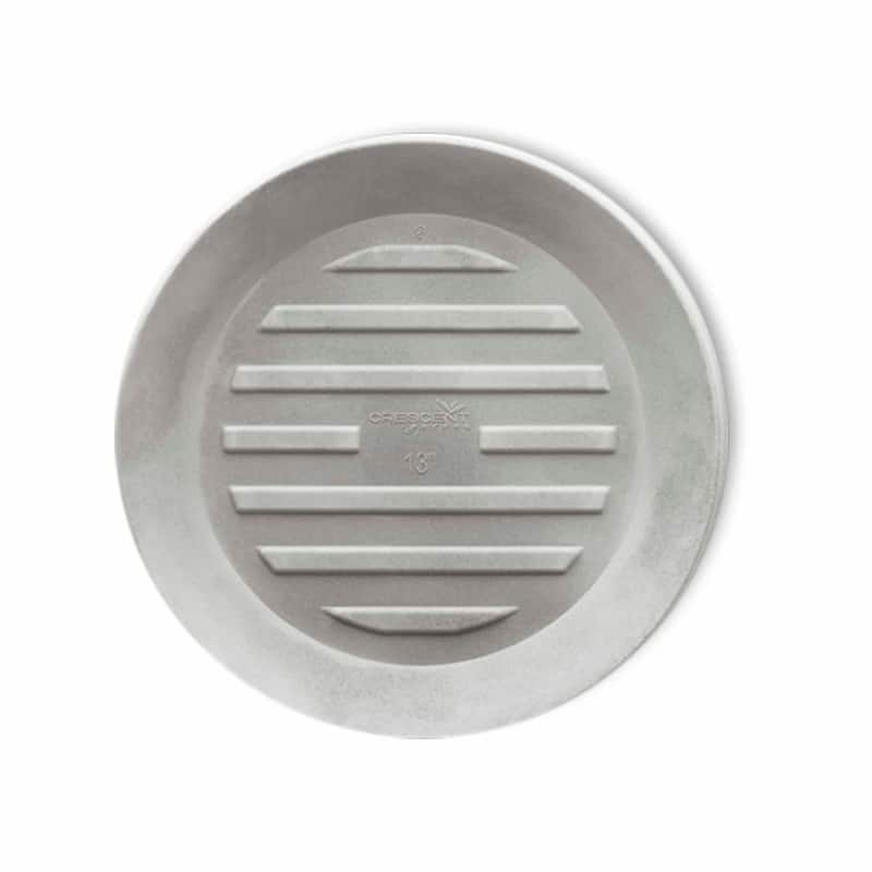 Universal Round Plant Saucer, Heavy Duty Planter Tray - 18'' inner x 24" outer - Weathered Concrete