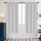 preview thumbnail 9 of 85, Deconovo Solid Rod Pocket Curtain Panel Pair, Set of 4 Panels 42x72 Inch - Greyish White