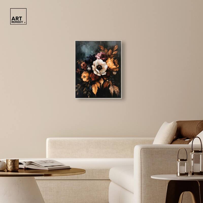 Dark Roses Beauty II Canvas by Art Remedy