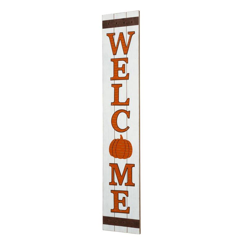 Glitzhome 42"H Fall Wooden "WELCOME" Porch Sign - Welcome