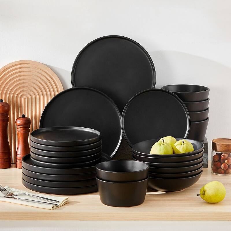 vancasso PLAYB Stoneware Dinnerware Set Service for 6 - 24 Piece