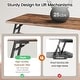preview thumbnail 12 of 51, Coffee Table Lift Top Square Center Table Barn Door Adjustable Shelves