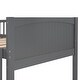 preview thumbnail 9 of 20, Twin Size Bunk Bed with a Loft Bed attached, with Two Drawers, Gray