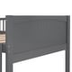 preview thumbnail 9 of 7, Twin Size L-Shaped Triple Bunk Bed with a Loft Bed Attached, Twin Over Twin Wood Triple Bed Bunk Beds with 2 Ladders & 2 Drawers