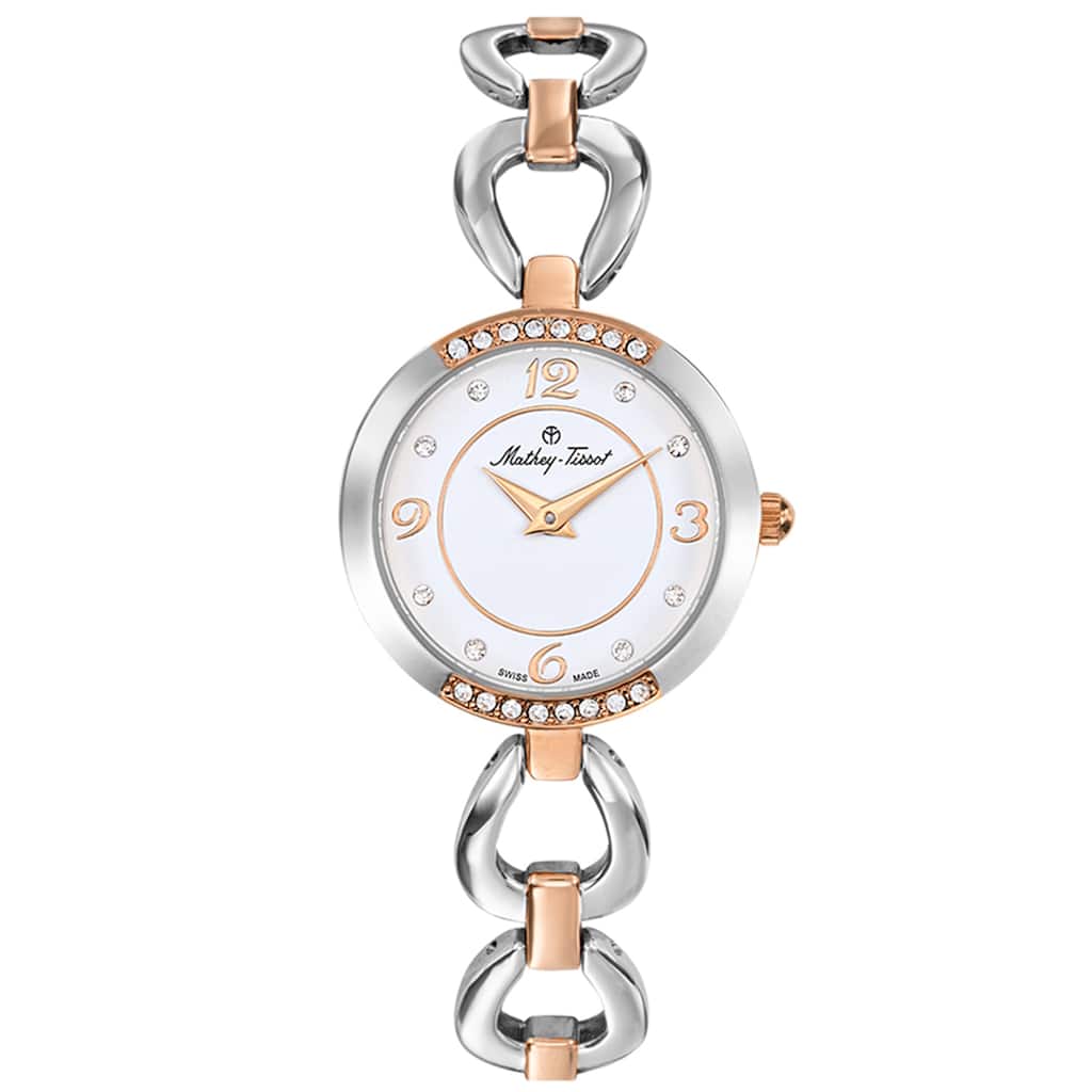 Mathey Tissot Women's Fleury 1496 White Dial Watch - D1496BI - 6 (36)
