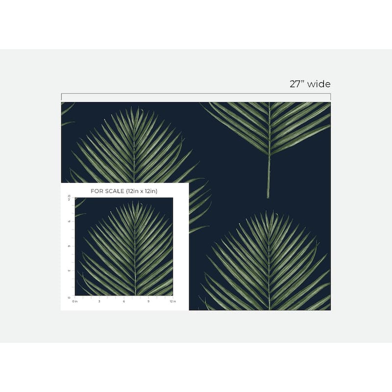 Luxe Haven Maui Palm Peel and Stick Wallpaper