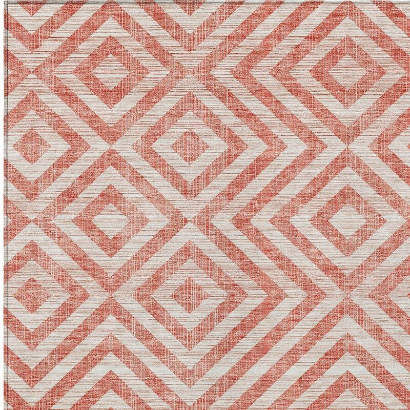 HomeRoots Geometric Transitional Rectangle Outdoor Rug