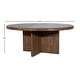 preview thumbnail 41 of 39, Landon Round Reclaimed Pine Natural Finish Dining Table with Cross Base