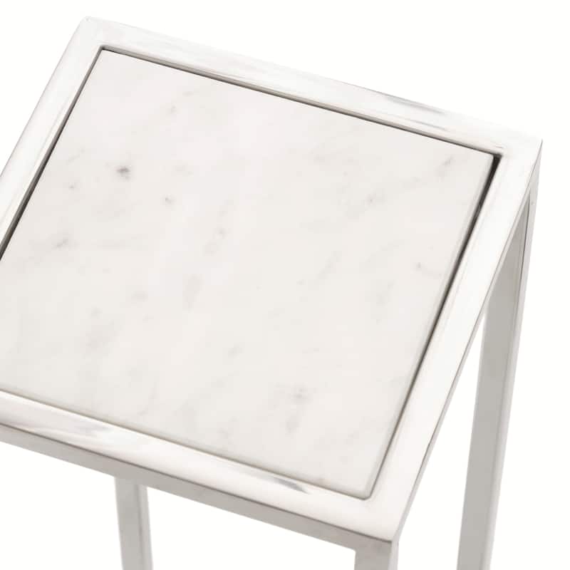 Kate and Laurel Jaspur Square Metal End Table