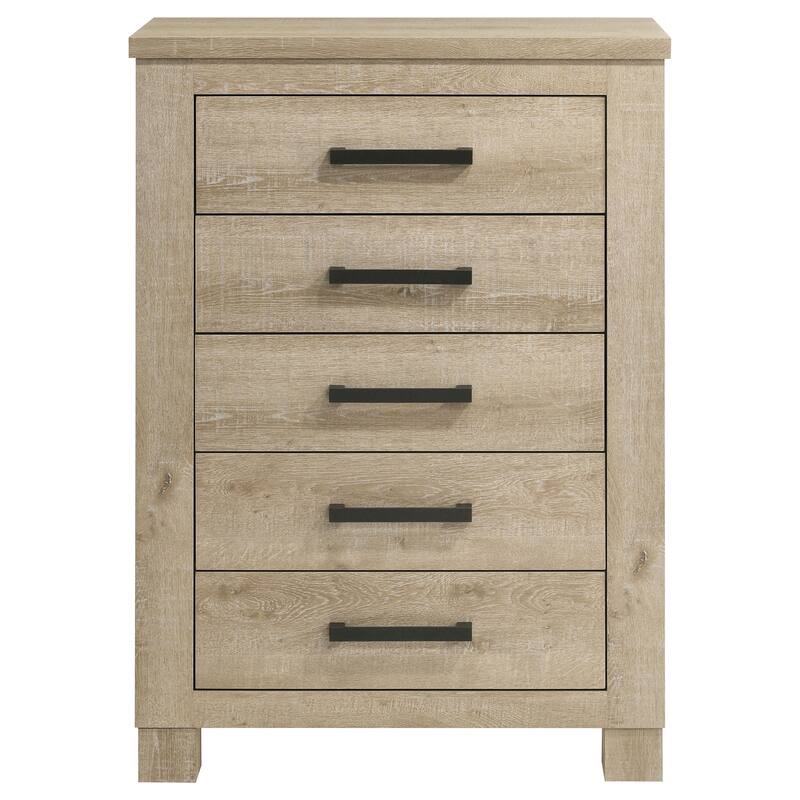 Sansome Weathered Oak 5-drawer Bedroom Chest of Drawers