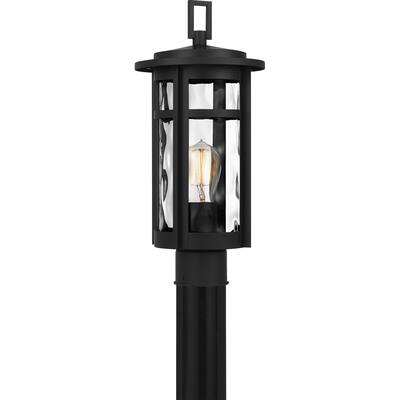 Uma 1-Light Outdoor Post Mount in Matte Black