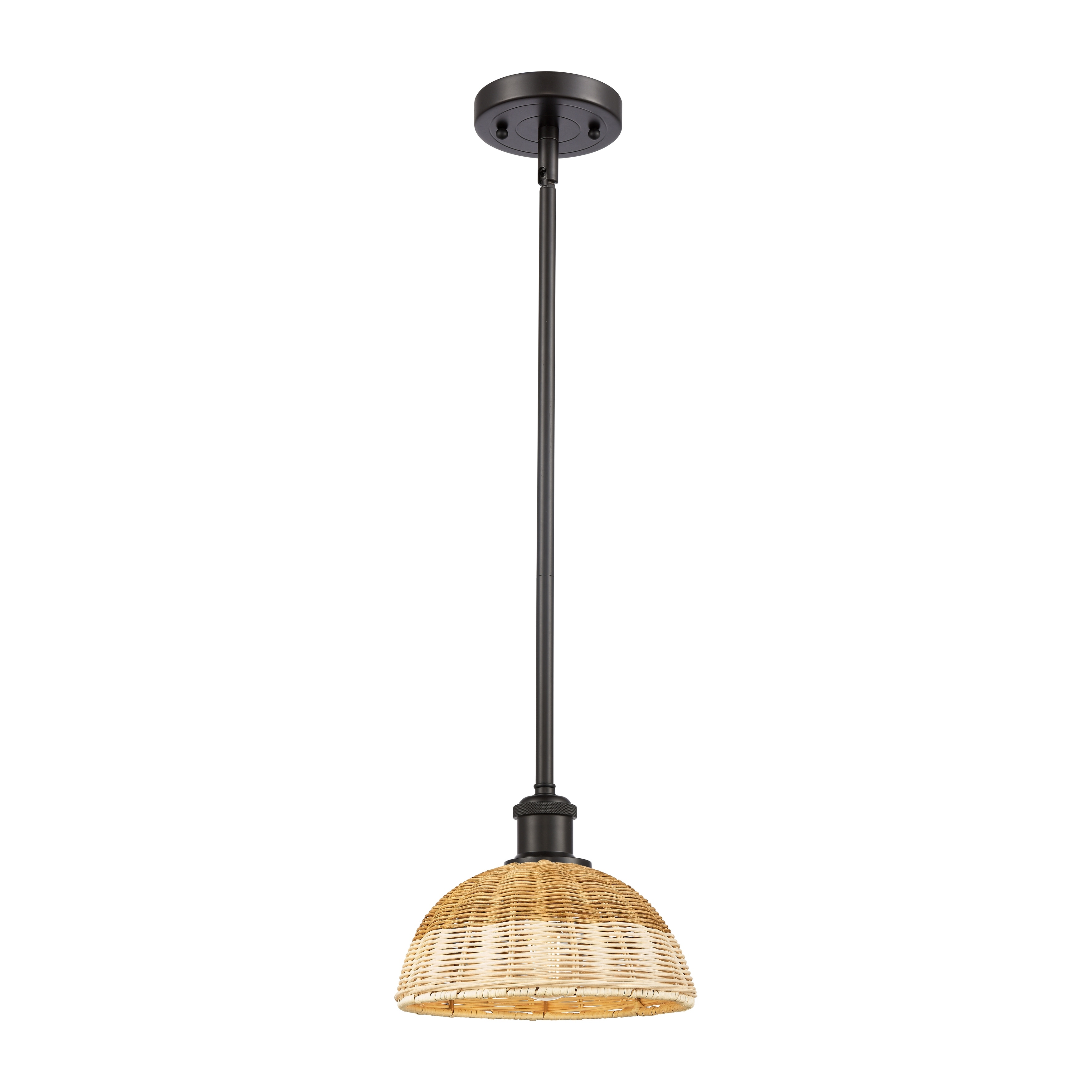 Innovations Lighting Endless Possibilities Ballston - Bristol Natural II - 1 Light 9" Stem Hung Mini Pendant