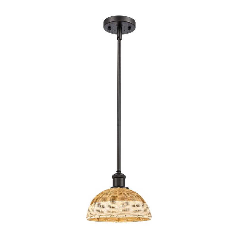 Innovations Lighting Endless Possibilities Ballston - Bristol Natural II - 1 Light 9" Stem Hung Mini Pendant - Oil Rubbed Bronze