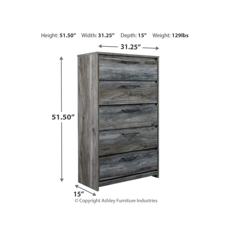 Baystorm Gray Chest of Drawers