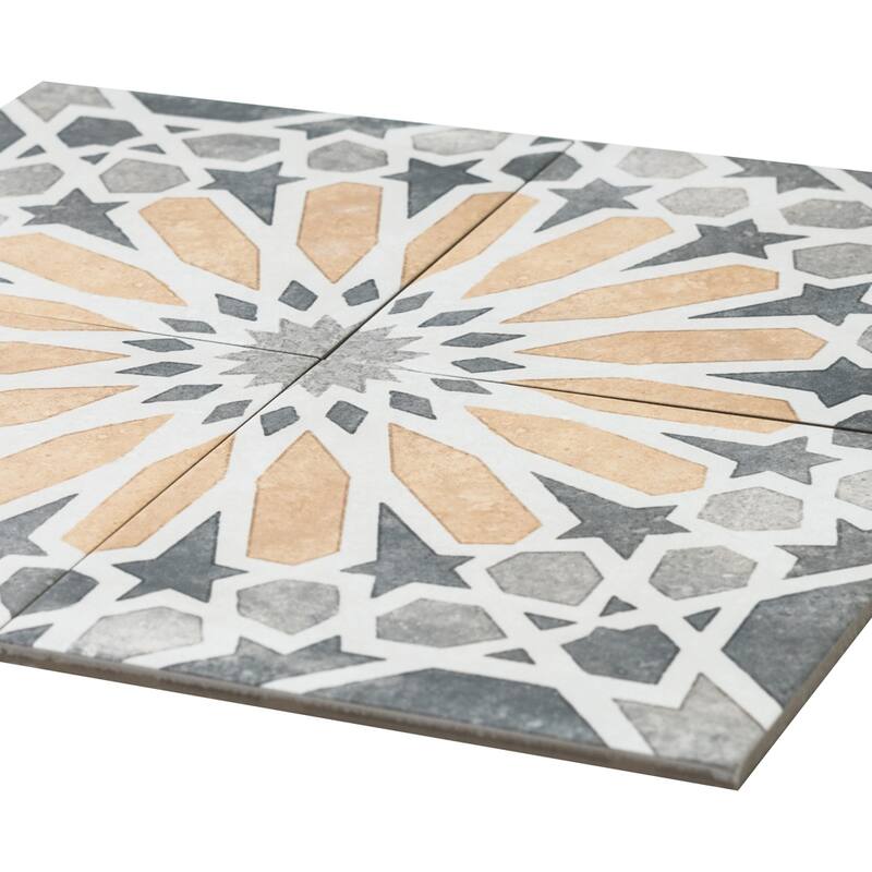 The Tile Life Garden Sunflower 8x8 Yellow Matte Porcelain Floor, Wall & Backsplash Tile