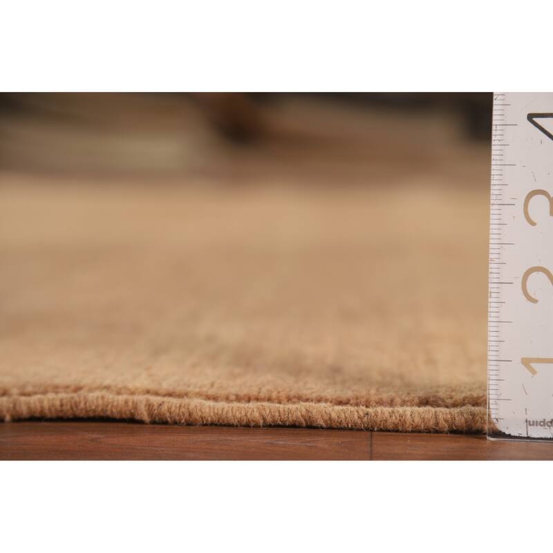 Modern Gabbeh Oriental Area Rug Hand-Knotted Wool Carpet - 6'8" x 9'5"