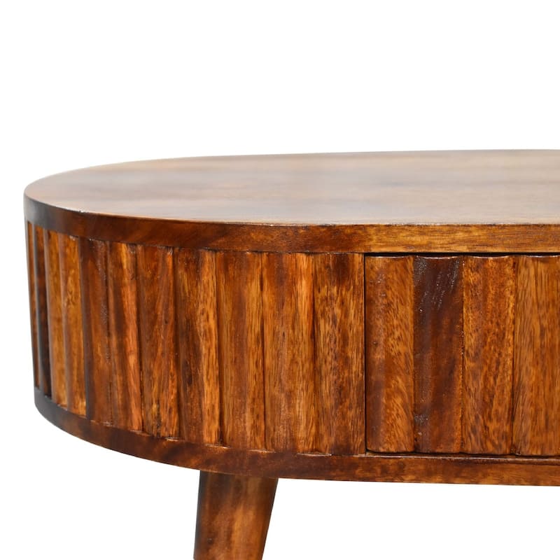 Artisan Furniture Chestnut Solid Wood Stripe Chestnut Coffee Table