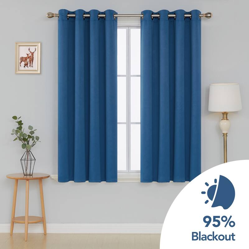 Deconovo Square Grommet Curtain Panel Pair(2 Panel)