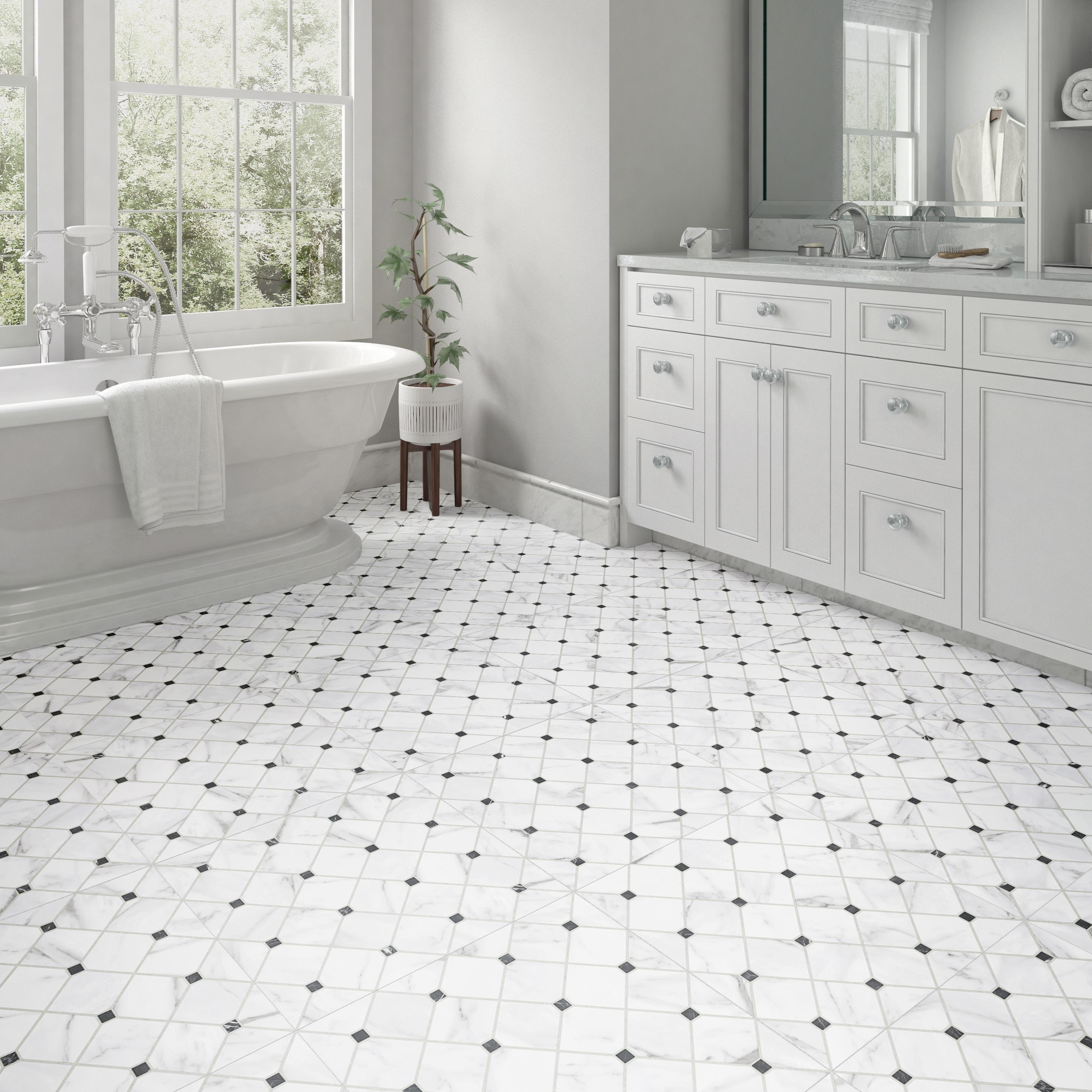 Merola Tile Tuscany Siena 17-3/8" x 17-3/8" Porcelain Floor and Wall Tile