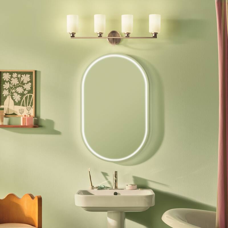 Kichler 55227 Gioe 4 Light 32" Wide Vanity Light with Opal Glass