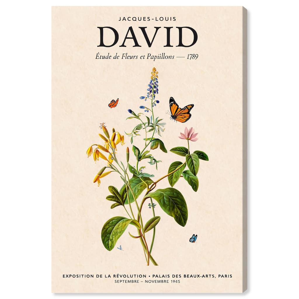 David's Delicate Flowers Canvas by Art Remedy, Gallery Wrapped